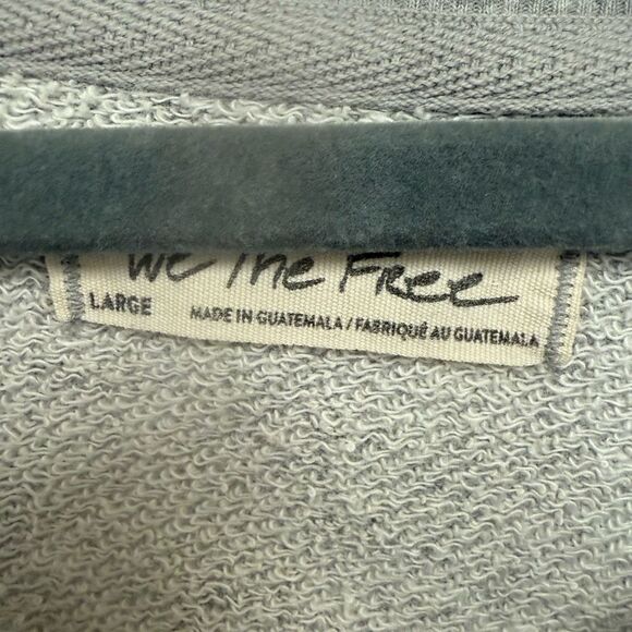 Free people graphic Camden sweatshirt in heather grey size large - Picture 4 of 4